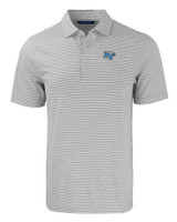 Middle Tennessee Blue Raiders Cutter & Buck Forge Eco Double Stripe Stretch Recycled Mens Polo POLWH_MANN_HG 1