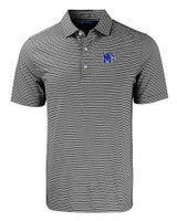 Memphis Tigers Cutter & Buck Forge Eco Double Stripe Stretch Recycled Mens Polo BLWH_MANN_HG 1