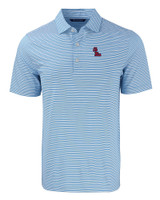 Ole Miss Rebels Cutter & Buck Forge Eco Double Stripe Stretch Recycled Mens Polo ALSWH_MANN_HG 