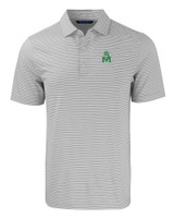Marshall Thundering Herd College Vault Cutter & Buck Forge Eco Double Stripe Stretch Recycled Mens Polo POLWH_MANN_HG 1