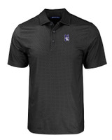 Northwestern Wildcats Cutter & Buck Pike Eco Tonal Geo Print Stretch Recycled Mens Big & Tall Polo BL_MANN_HG 