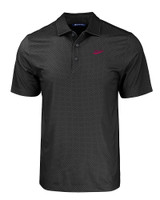 New Mexico State Aggies College Vault Cutter & Buck Pike Eco Tonal Geo Print Stretch Recycled Mens Big & Tall Polo BL_MANN_HG 