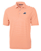 West Michigan Whitecaps Cutter & Buck Virtue Eco Pique Stripe Recycled Mens Big and Tall Polo CLO_MANN_HG 1