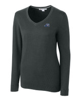 West Michigan Whitecaps Cutter & Buck Lakemont Tri-Blend Womens V-Neck Pullover Sweater CCH_MANN_HG 1