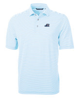 West Michigan Whitecaps Cutter & Buck Virtue Eco Pique Stripe Recycled Mens Polo ALS_MANN_HG 1