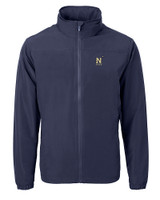 Navy Midshipmen Cutter & Buck Charter Eco Knit Recycled Big & Tall Full-Zip Jacket NVBU_MANN_HG 