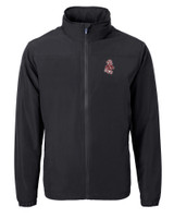 Washington State Cougars College Vault Cutter & Buck Charter Eco Knit Recycled Big & Tall Full-Zip Jacket BL_MANN_HG 1