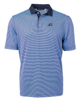 West Michigan Whitecaps Cutter & Buck Virtue Eco Pique Micro Stripe Recycled Mens Polo ALSNB_MANN_HG 1