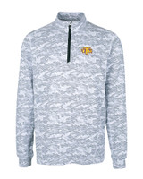Tennessee Tech Golden Eagles Cutter & Buck Traverse Stretch Eco Camo Print Quarter Zip Mens Big and Tall Pullover CC_MANN_HG 