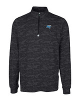 Middle Tennessee Blue Raiders Cutter & Buck Traverse Stretch Eco Camo Print Quarter Zip Mens Big and Tall Pullover BL_MANN_HG 