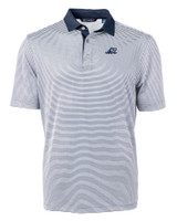 West Michigan Whitecaps Cutter & Buck Virtue Eco Pique Micro Stripe Recycled Mens Big & Tall Polo NVBW_MANN_HG 1