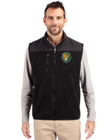 Southeastern Louisiana Lions Cutter & Buck Cascade Eco Sherpa Mens Big and Tall Fleece Vest Black Front