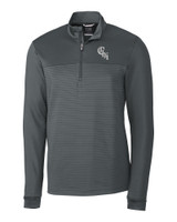 Chicago White Sox City Connect Cutter & Buck Traverse Stripe Stretch Quarter Zip Mens Pullover EG_MANN_HG 1