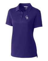 Colorado Rockies City Connect Cutter & Buck Advantage Tri-Blend Pique Womens Polo CLP_MANN_HG 1