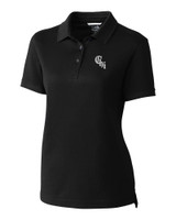 Chicago White Sox City Connect Cutter & Buck Advantage Tri-Blend Pique Womens Polo BL_MANN_HG 1