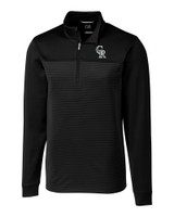 Colorado Rockies City Connect Cutter & Buck Traverse Stripe Stretch Quarter Zip Mens Big and Tall Pullover BL_MANN_HG 1