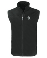 Colorado Rockies City Connect Cutter & Buck Charter Eco Recycled Mens Full-Zip Vest BL_MANN_HG 1