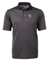 Colorado Rockies City Connect Cutter & Buck Virtue Eco Pique Micro Stripe Recycled Mens Big & Tall Polo BLEG_MANN_HG 1