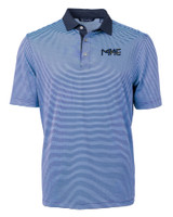 Milwaukee Brewers City Connect Cutter & Buck Virtue Eco Pique Micro Stripe Recycled Mens Polo ALSNB_MANN_HG 1