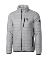 Colorado Rockies City Connect Cutter & Buck Rainier PrimaLoft® Mens Eco Insulated Full Zip Puffer Jacket POL_MANN_HG 1