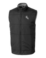 Chicago White Sox City Connect Cutter & Buck Stealth Hybrid Quilted Mens Windbreaker Vest BL_MANN_HG 1