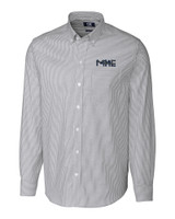 Milwaukee Brewers City Connect Cutter & Buck Stretch Oxford Stripe Mens Long Sleeve Dress Shirt CC_MANN_HG 1