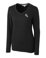 Chicago White Sox City Connect Cutter & Buck Lakemont Tri-Blend Womens V-Neck Pullover Sweater BL_MANN_HG 1