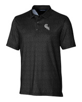 Chicago White Sox City Connect Cutter & Buck Pike Micro Floral Print Stretch Mens Polo BL_MANN_HG 1