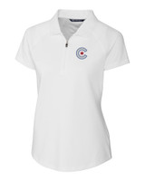 Chicago Cubs City Connect Cutter & Buck Forge Stretch Womens Short Sleeve Polo WH_MANN_HG 1