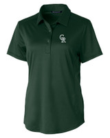 Colorado Rockies City Connect Cutter & Buck Prospect Textured Stretch Womens Short Sleeve Polo HT_MANN_HG 1