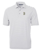 Boston Red Sox City Connect Cutter & Buck Virtue Eco Pique Stripe Recycled Mens Big and Tall Polo POL_MANN_HG 1