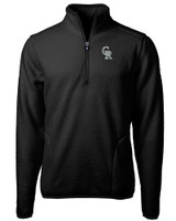 Colorado Rockies City Connect Cutter & Buck Cascade Eco Sherpa Fleece Mens Big & Tall Quarter Zip Jacket BL_MANN_HG 1