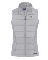 Boston Red Sox City Connect Cutter & Buck Evoke Hybrid Eco Softshell Recycled Womens Full Zip Vest CNC_MANN_HG 1