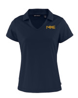 Milwaukee Brewers City Connect Cutter & Buck Daybreak Eco Recycled Womens V-neck Polo NVBU_MANN_HG 1