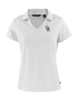 Colorado Rockies City Connect Cutter & Buck Daybreak Eco Recycled Womens V-neck Polo WH_MANN_HG 1