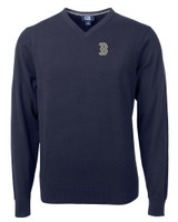 Boston Red Sox City Connect Cutter & Buck Lakemont Tri-Blend Mens Big and Tall V-Neck Pullover Sweater LYN_MANN_HG 1