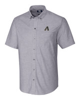 Arizona Diamondbacks City Connect Cutter & Buck Stretch Oxford Mens Short Sleeve Dress Shirt Charcoal Mannequin
