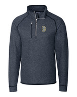 Boston Red Sox City Connect Cutter & Buck Mainsail Sweater-Knit Mens Half Zip Pullover Jacket LNH_MANN_HG 1