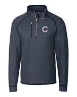 Chicago Cubs City Connect Cutter & Buck Mainsail Sweater-Knit Mens Half Zip Pullover Jacket LNH_MANN_HG 1