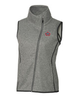 Miami Marlins City Connect Cutter & Buck Mainsail Sweater Knit Womens Asymmetrical Vest POH_MANN_HG 1