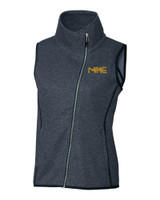 Milwaukee Brewers City Connect Cutter & Buck Mainsail Sweater Knit Womens Asymmetrical Vest LNH_MANN_HG 1