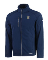 Boston Red Sox City Connect Cutter & Buck Evoke Eco Softshell Recycled Full Zip Mens Jacket NVBU_MANN_HG 1