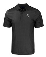 Chicago White Sox City Connect Cutter & Buck Pike Eco Tonal Geo Print Stretch Recycled Mens Polo BL_MANN_HG 1