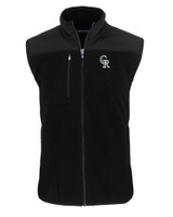 Colorado Rockies City Connect Cutter & Buck Cascade Eco Sherpa Mens Big and Tall Fleece Vest BL_MANN_HG 1