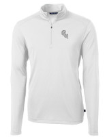 Chicago White Sox City Connect Cutter & Buck Virtue Eco Pique Recycled Quarter Zip Mens Big & Tall Pullover WH_MANN_HG 1