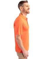 Houston Astros City Connect Cutter & Buck Forge Pencil Stripe Stretch Mens Big and Tall Polo College Orange Side