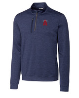 Los Angeles Angels City Connect Cutter & Buck Stealth Heathered Mens Big and Tall  Quarter Zip Pullover LYN_MANN_HG 1