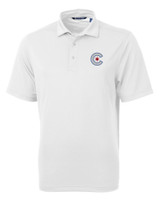 Chicago Cubs City Connect Cutter & Buck Virtue Eco Pique Recycled Mens Big and Tall Polo WH_MANN_HG 1