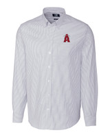 Los Angeles Angels City Connect Cutter & Buck Stretch Oxford Stripe Mens Big and Tall Long Sleeve Dress Shirt LTB_MANN_HG 1