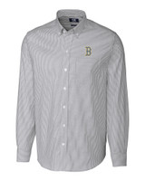 Boston Red Sox City Connect Cutter & Buck Stretch Oxford Stripe Mens Big and Tall Long Sleeve Dress Shirt CC_MANN_HG 1